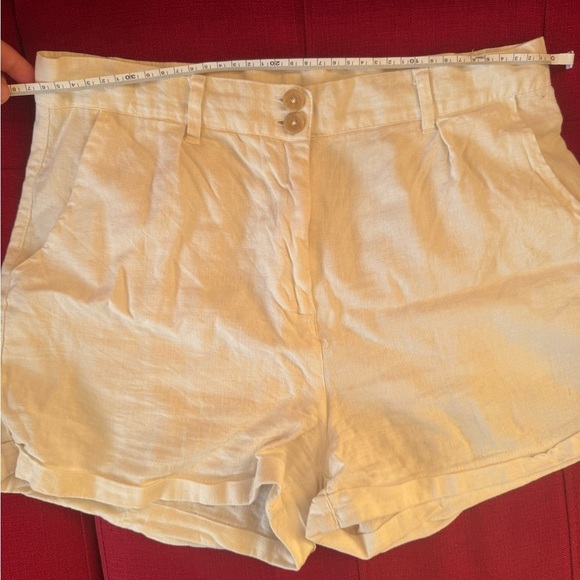 Ardene Cream Bermudas Relaxed Cotton Shorts - Picture 4 of 7
